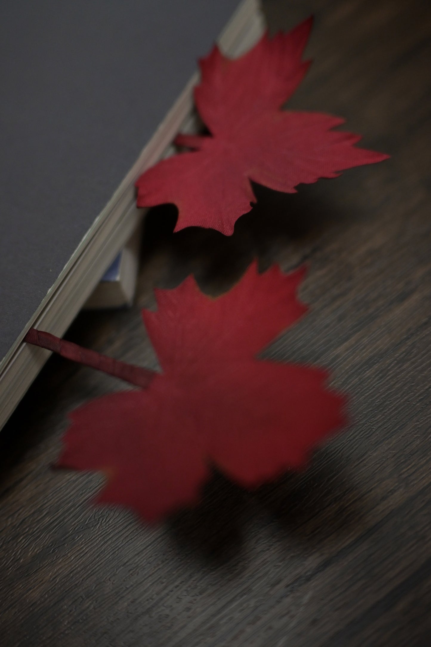 一葉書籤｜紅葉