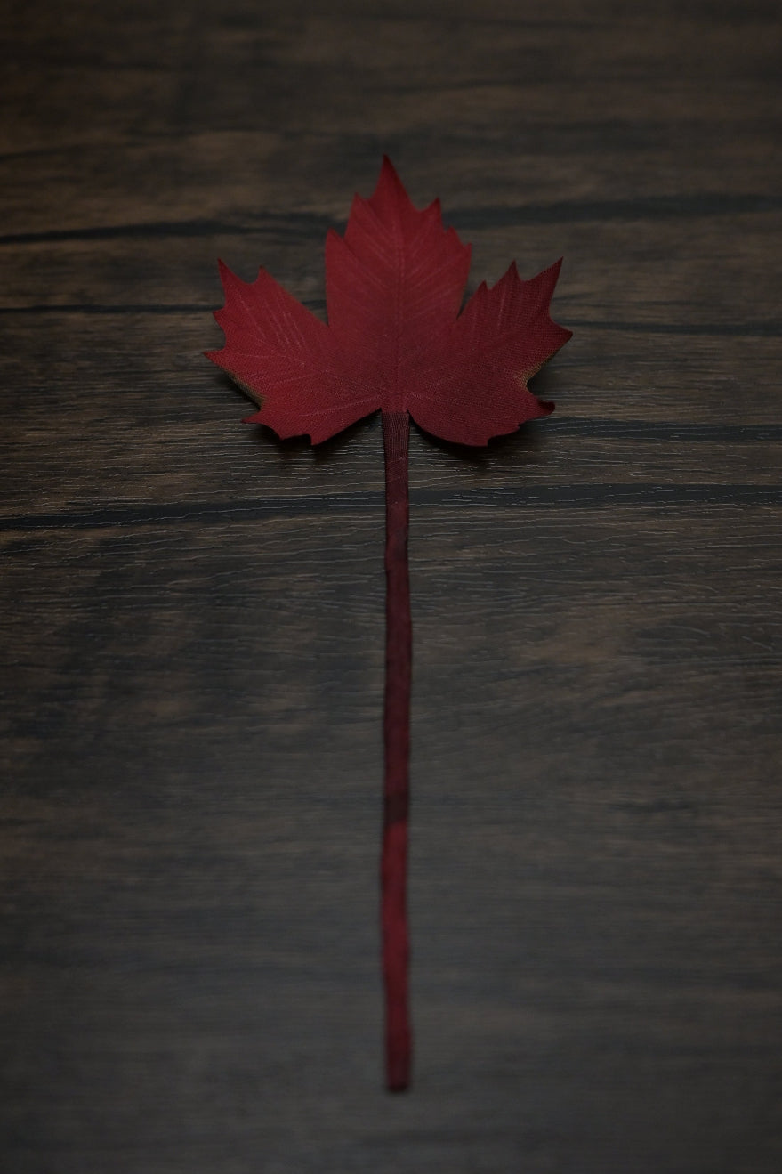 一葉書籤｜紅葉