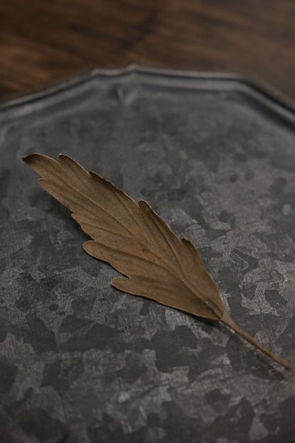 天然染｜橡樹葉心口針