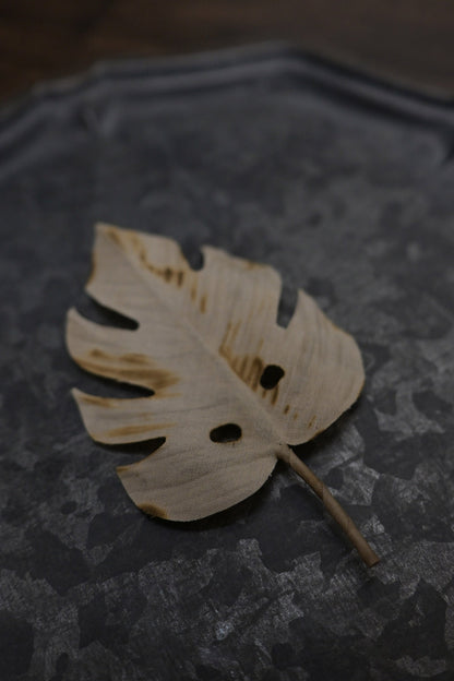 天然染｜龜背竹心口針