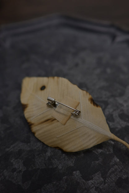 天然染｜葉子心口針