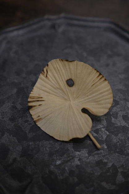 天然染｜荷葉心口針