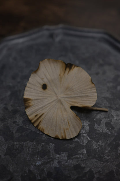 天然染｜荷葉心口針