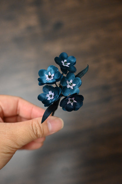 琉璃｜毋忘我心口針