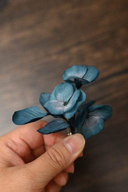 琉璃｜三色堇心口針