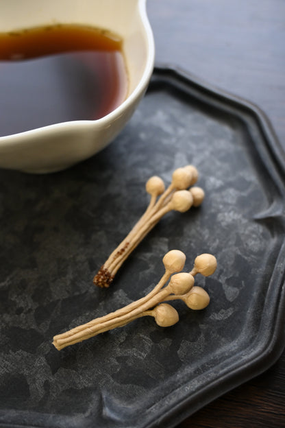 茶染金菇心口針班