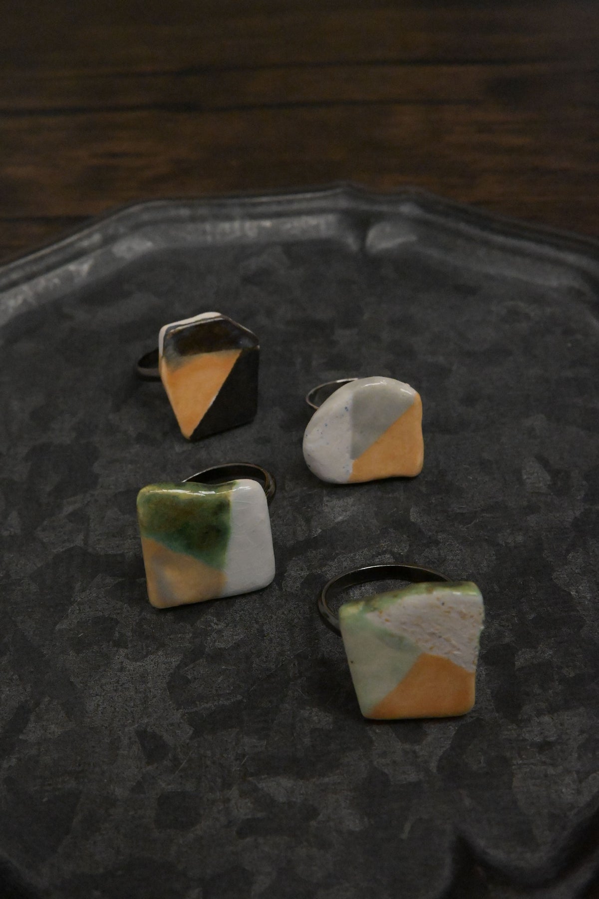 暮光海洋碎片｜陶瓷戒指