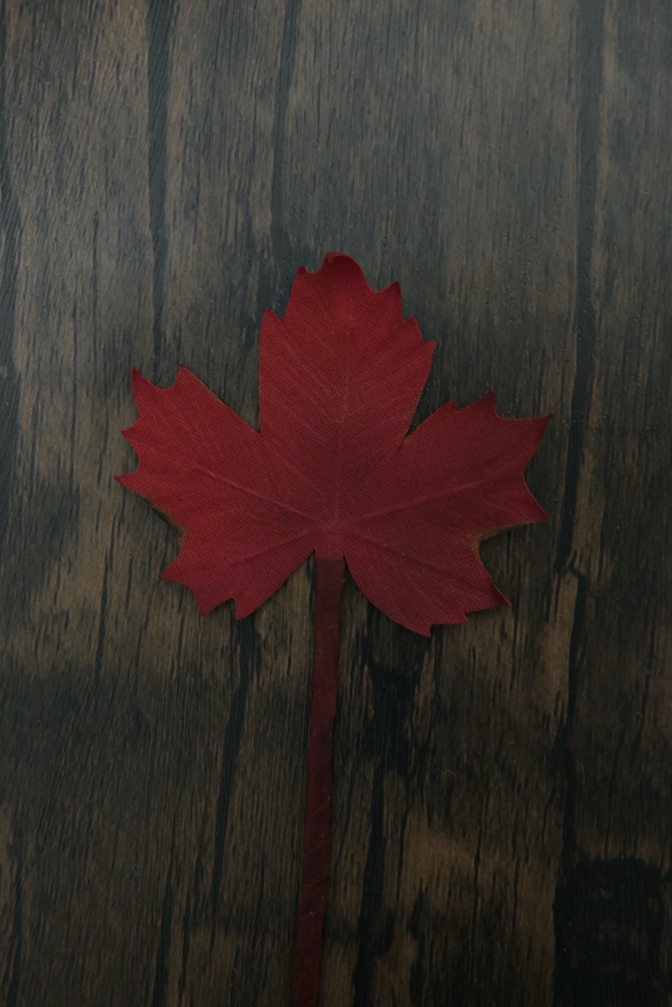 一葉書籤｜紅葉