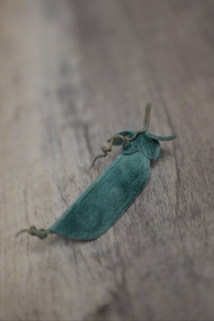 野菜形染｜荷蘭豆心口針