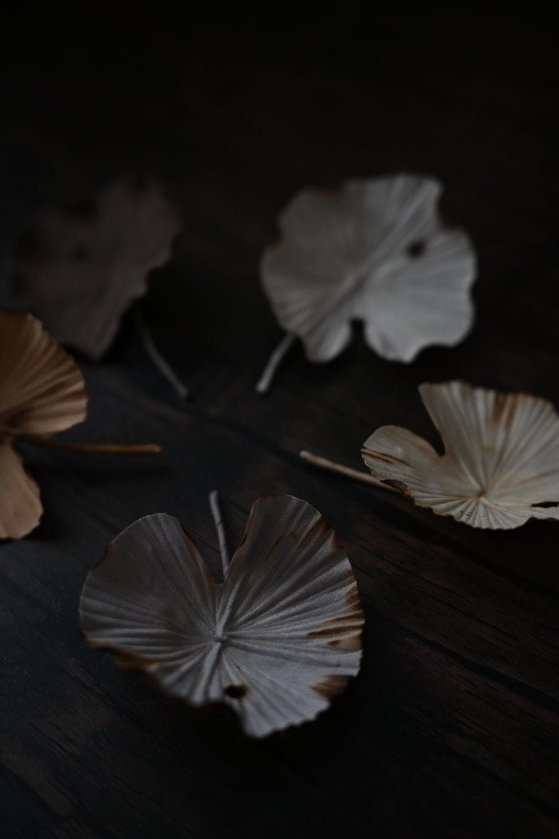 天然染｜荷葉心口針