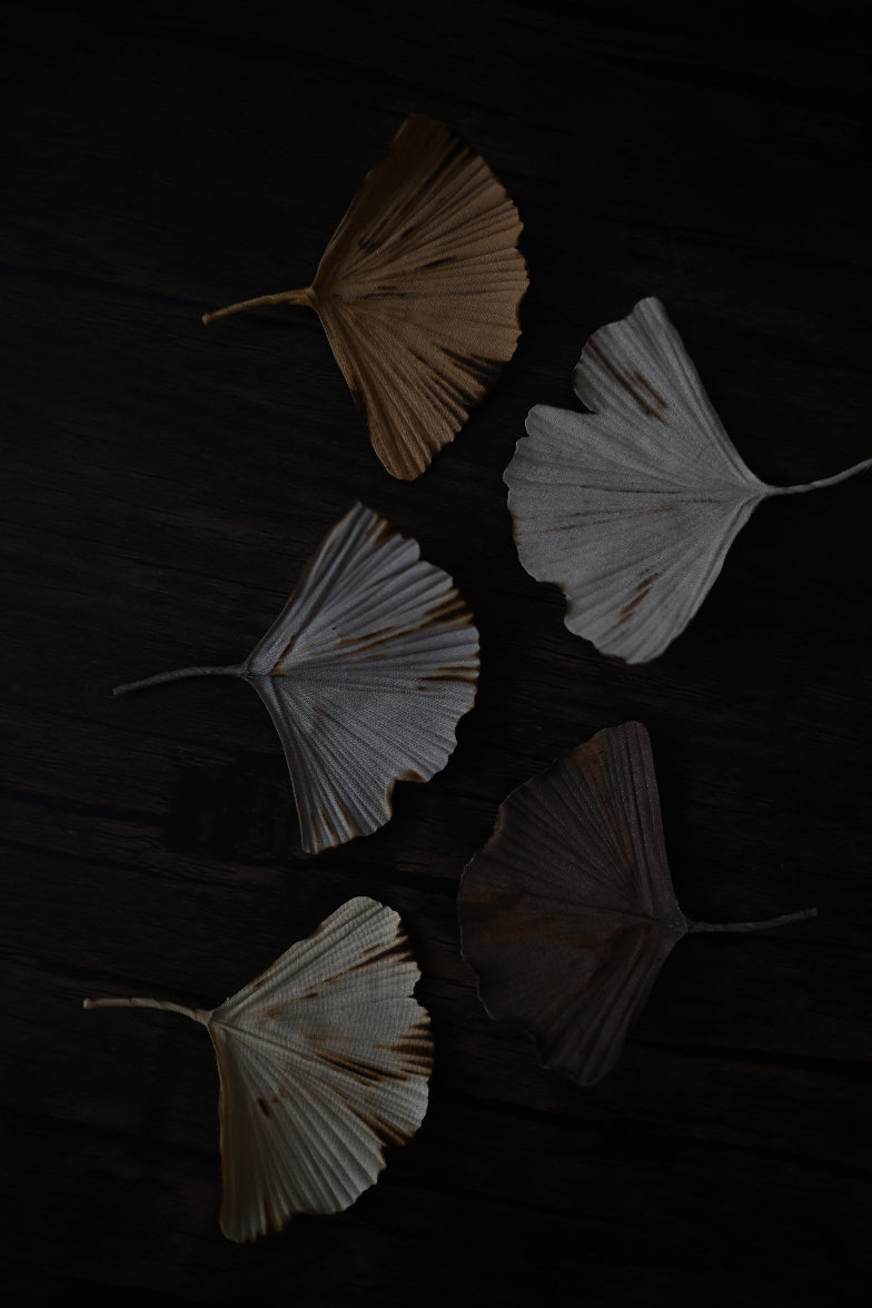 天然染｜銀杏心口針