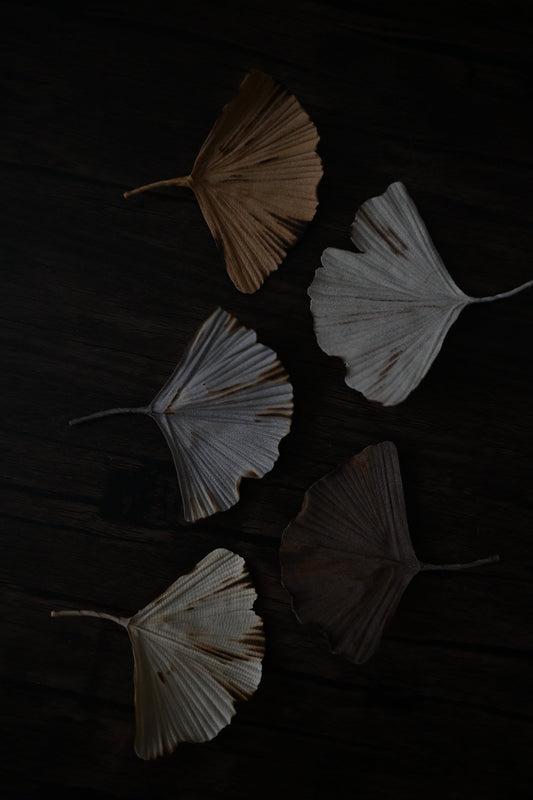 天然染｜銀杏心口針