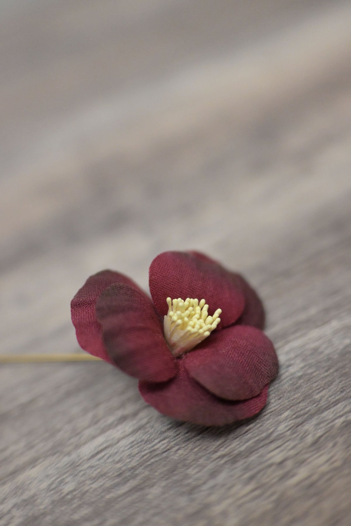 百花形染｜山茶花心口針