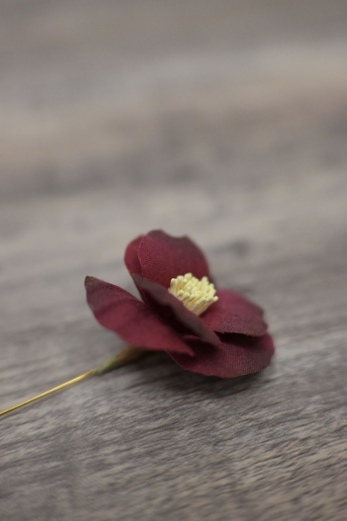 百花形染｜山茶花心口針