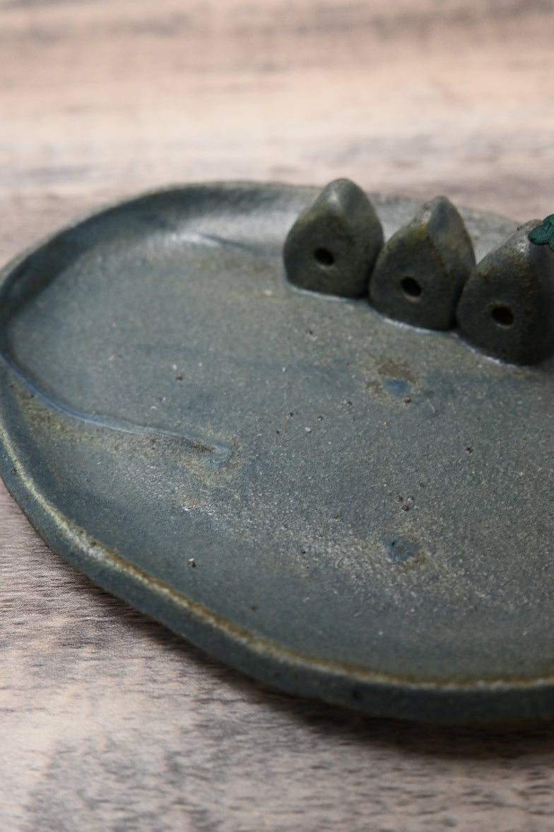 花樹與三間小屋｜置物小碟｜線香碟