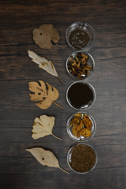 天然染｜龜背竹心口針