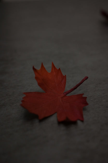 秋至｜紅葉心口針