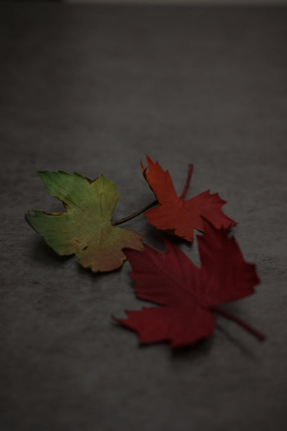 秋至｜紅葉心口針