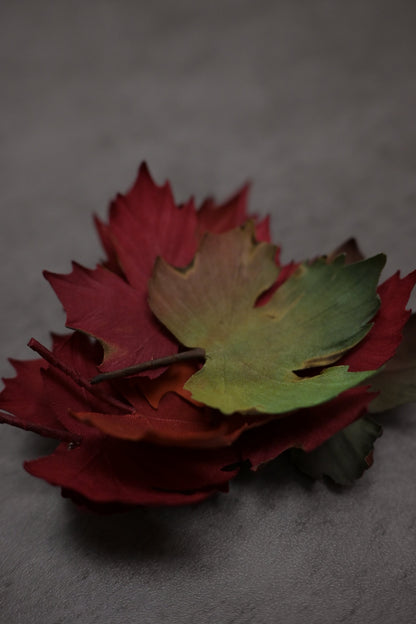 秋至｜紅葉心口針
