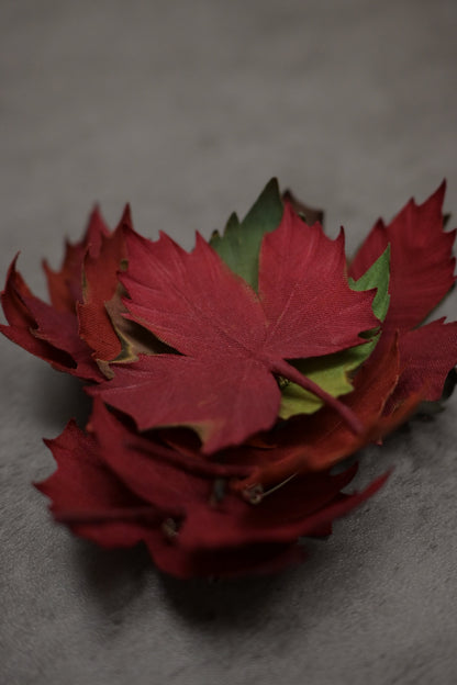秋至｜紅葉心口針