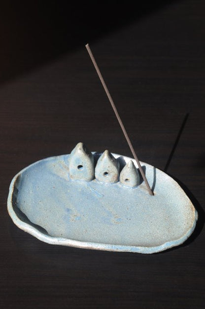 花樹與三間小屋｜置物小碟｜線香碟