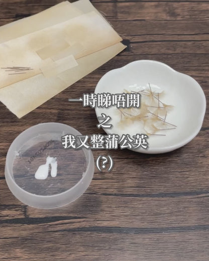 藍蒲公英｜復古木框擺設【預訂產品：製作約需兩至三星期】